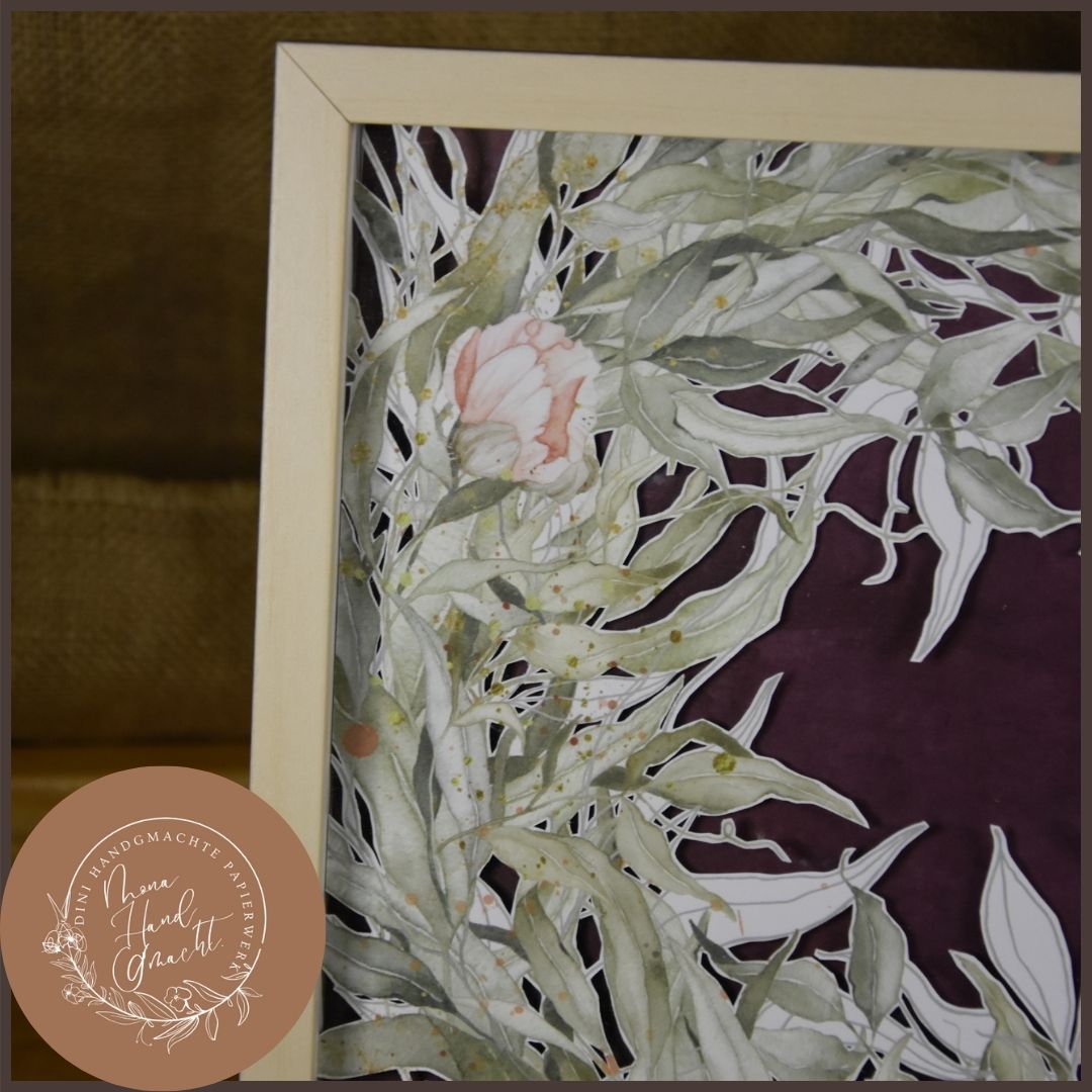 Bilderrahmen | Frühling | Mohn | Grün | Dekoration