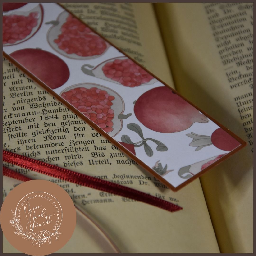 Granatapfel | Lesezeichen | rot