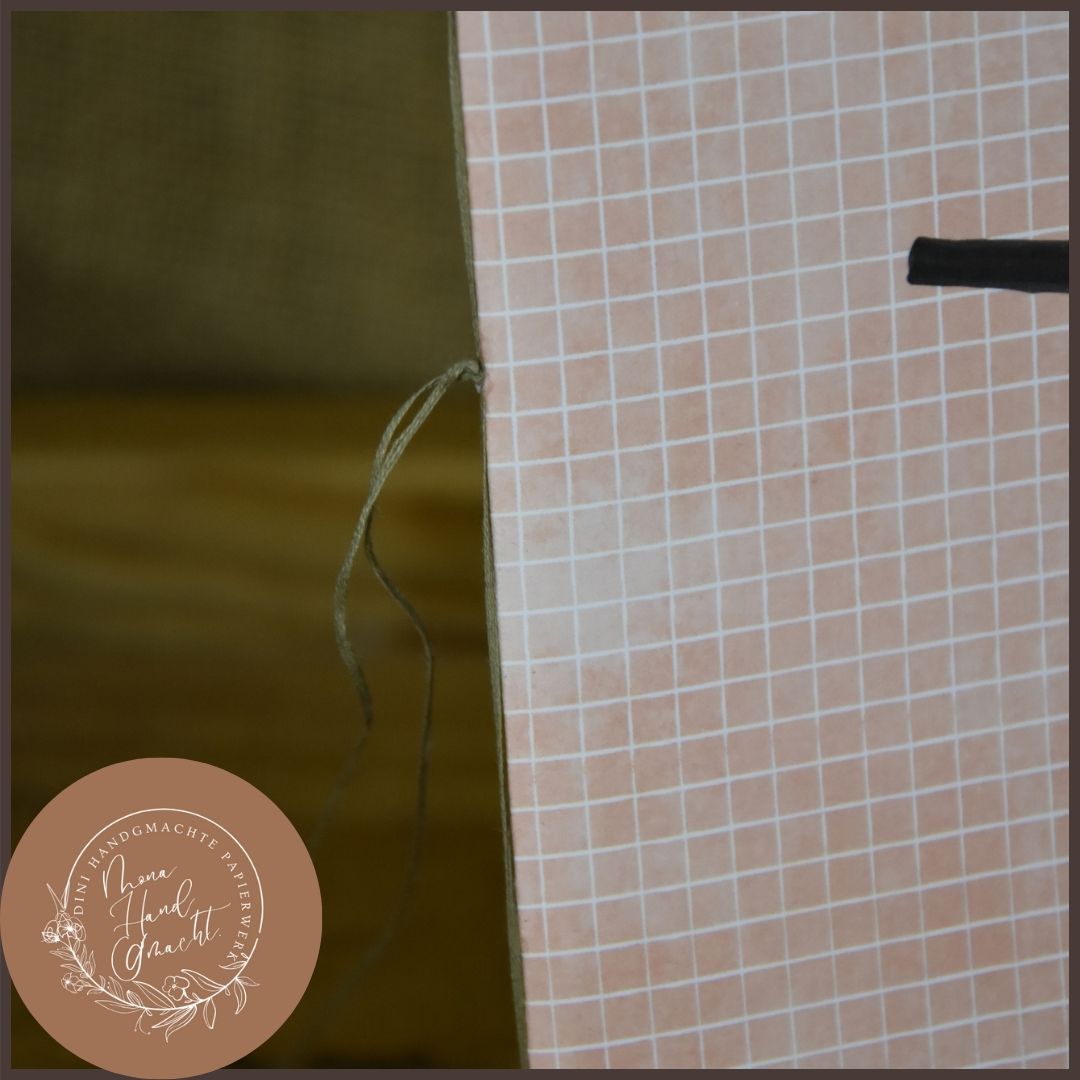 Karriert | Heft | A5 | lachs | Kontakthef