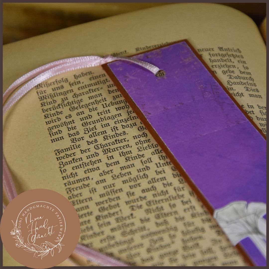 Buchstaben M | Violet | Lesezeichen | Schlüsselanhänger