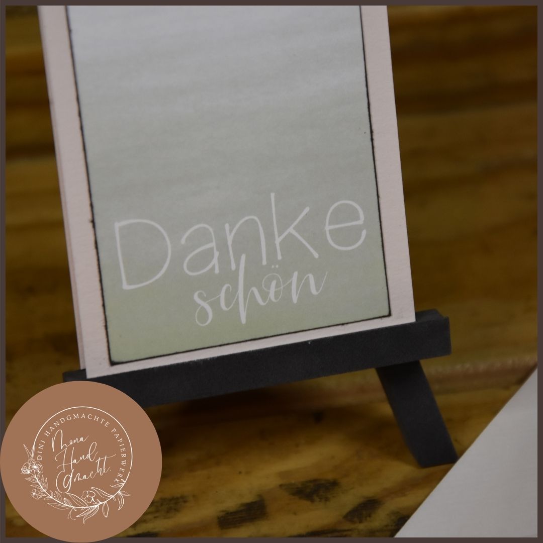 Danke schön | MiniKarte | pastel | grün