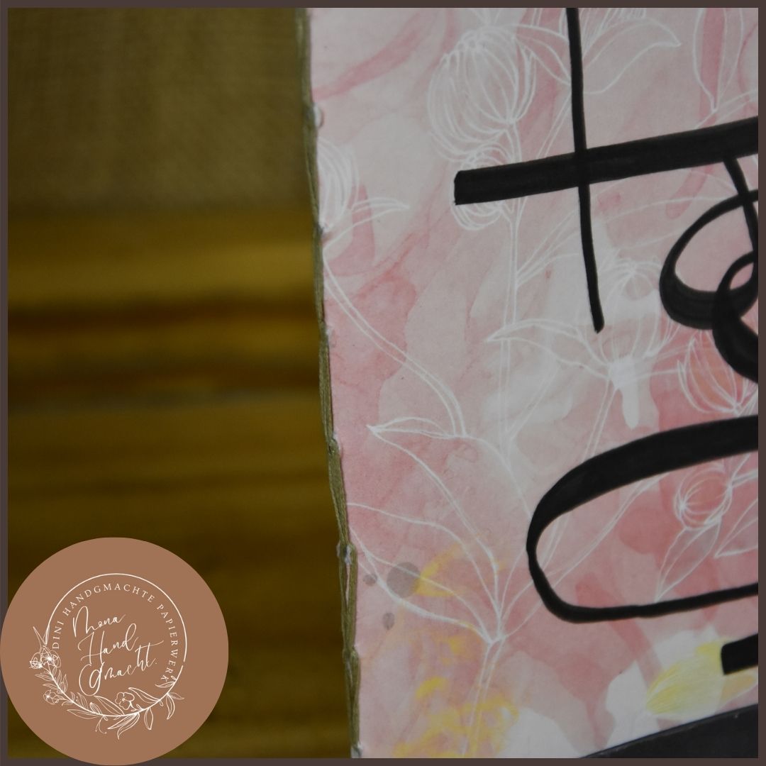 Notiz | Heft | A6 | Rosa | blumig