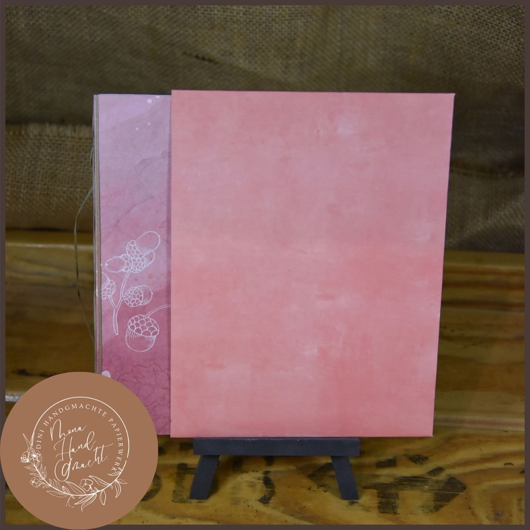 Eicheln | Quercus | Winter | Doppel Karte | Rötlich