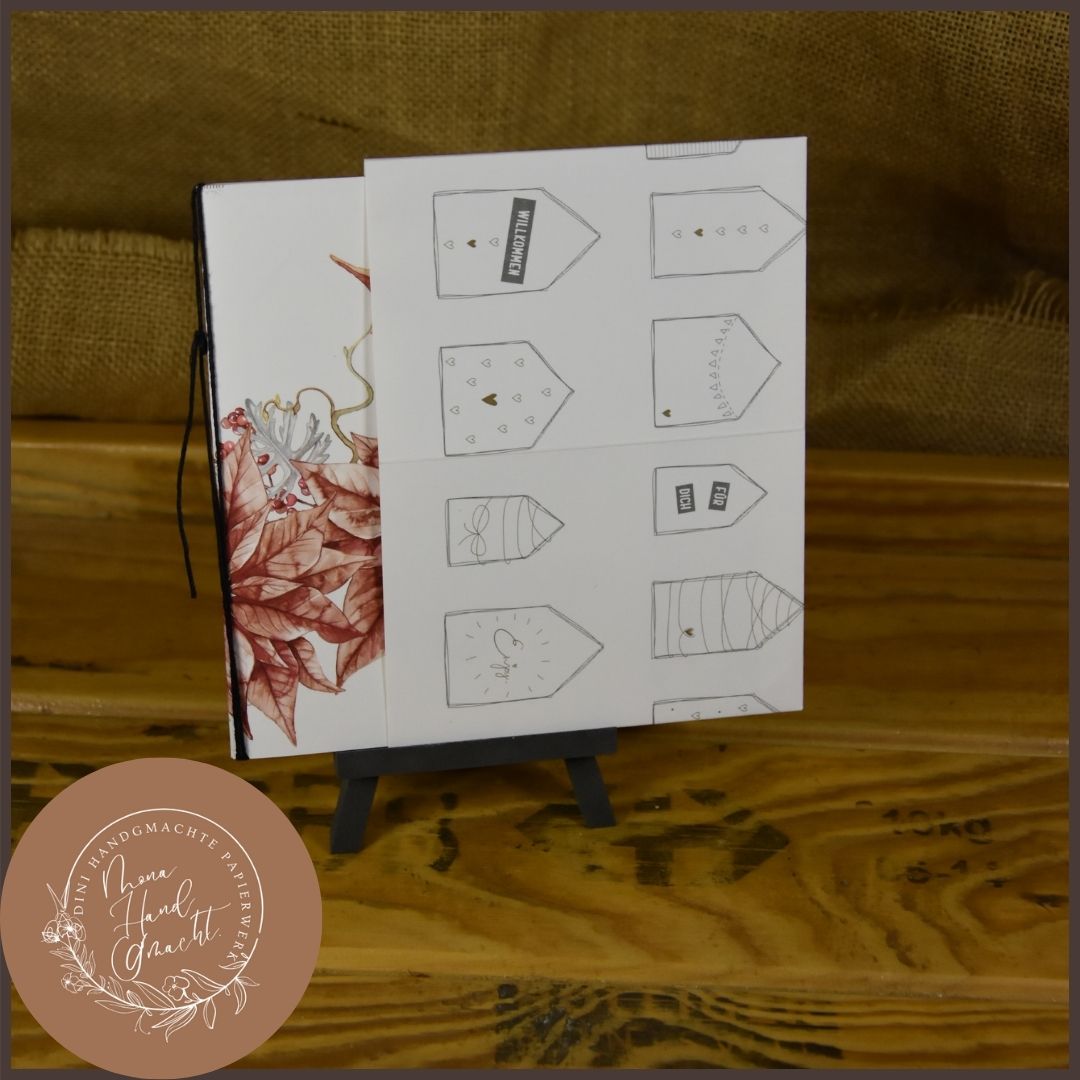 Weihnachtstern | Doppel Karte | Weihnachten | Rot