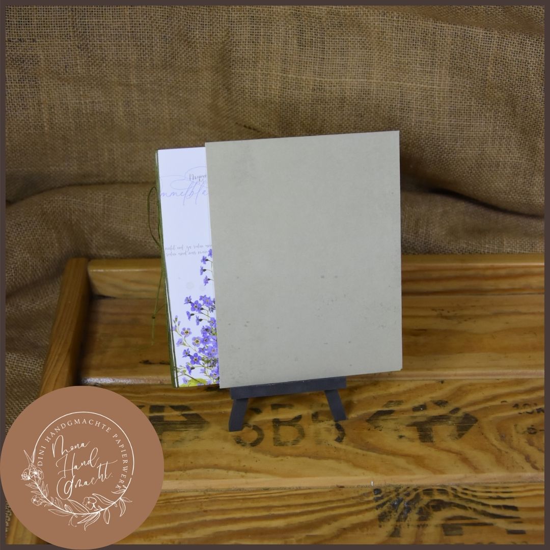 Alter schützt vor Vollgas nicht | Doppel Karte | Myosotis | himmelblau