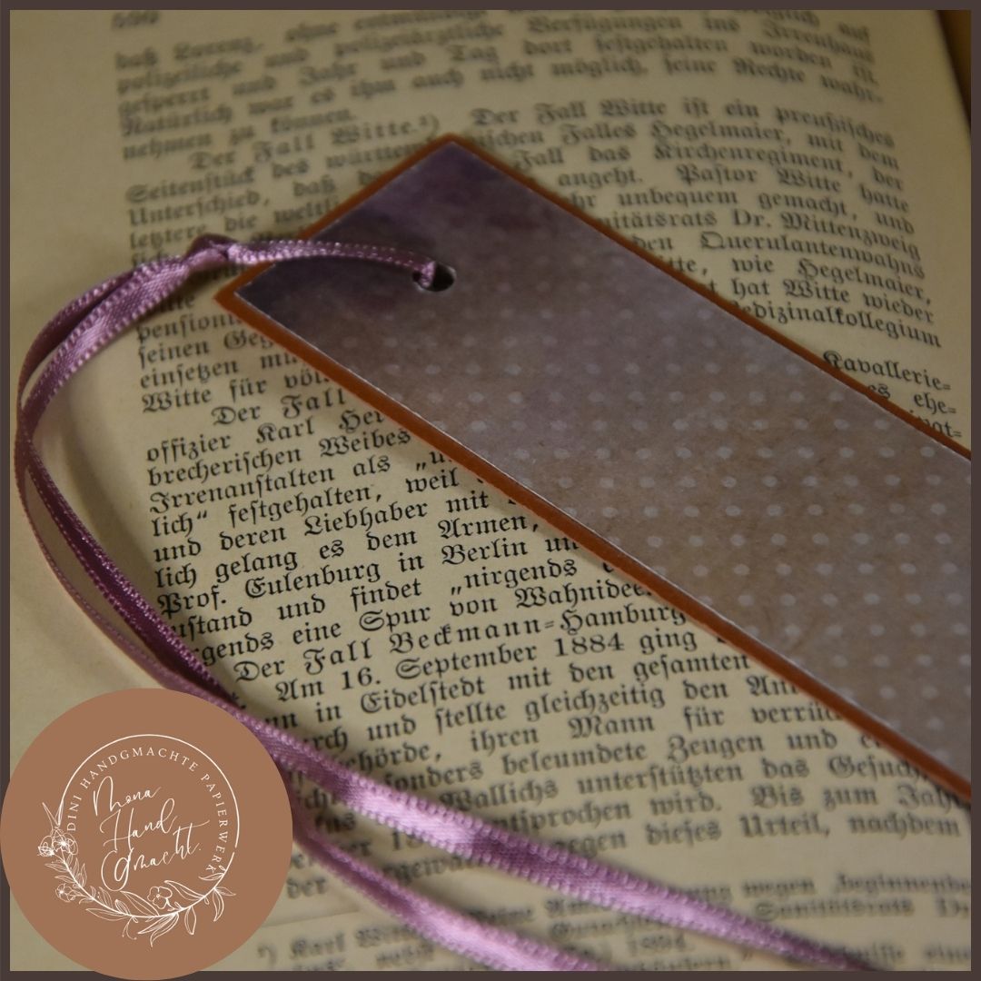 Kornblume | Lesezeichen | Punkte | Violett