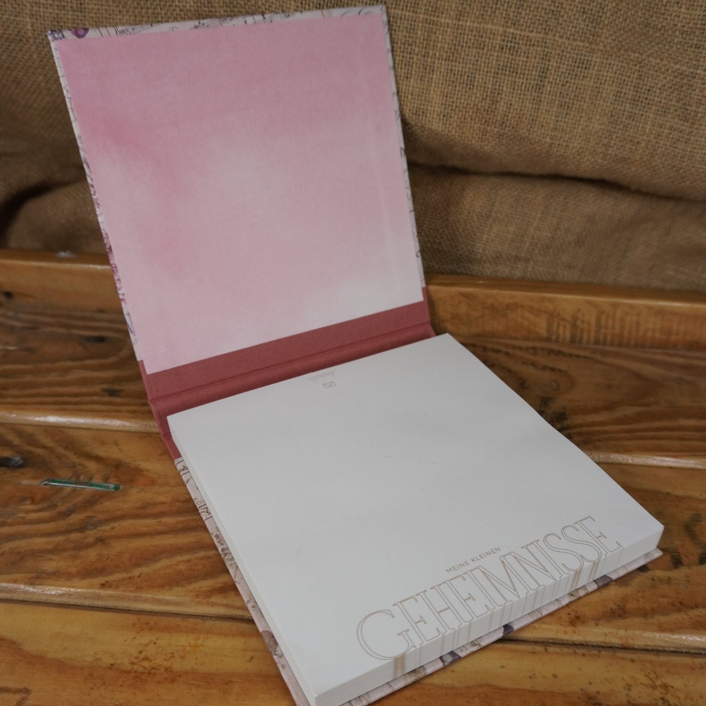 Haftnotizblöckchen | Antik | rosa | 15.5 x 15.5 cm