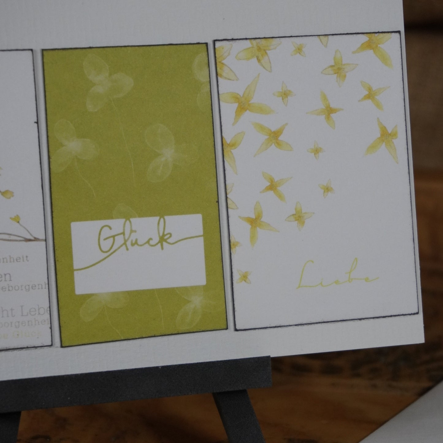 Glücksmoment | Postkarte | Frühling | Forsythie