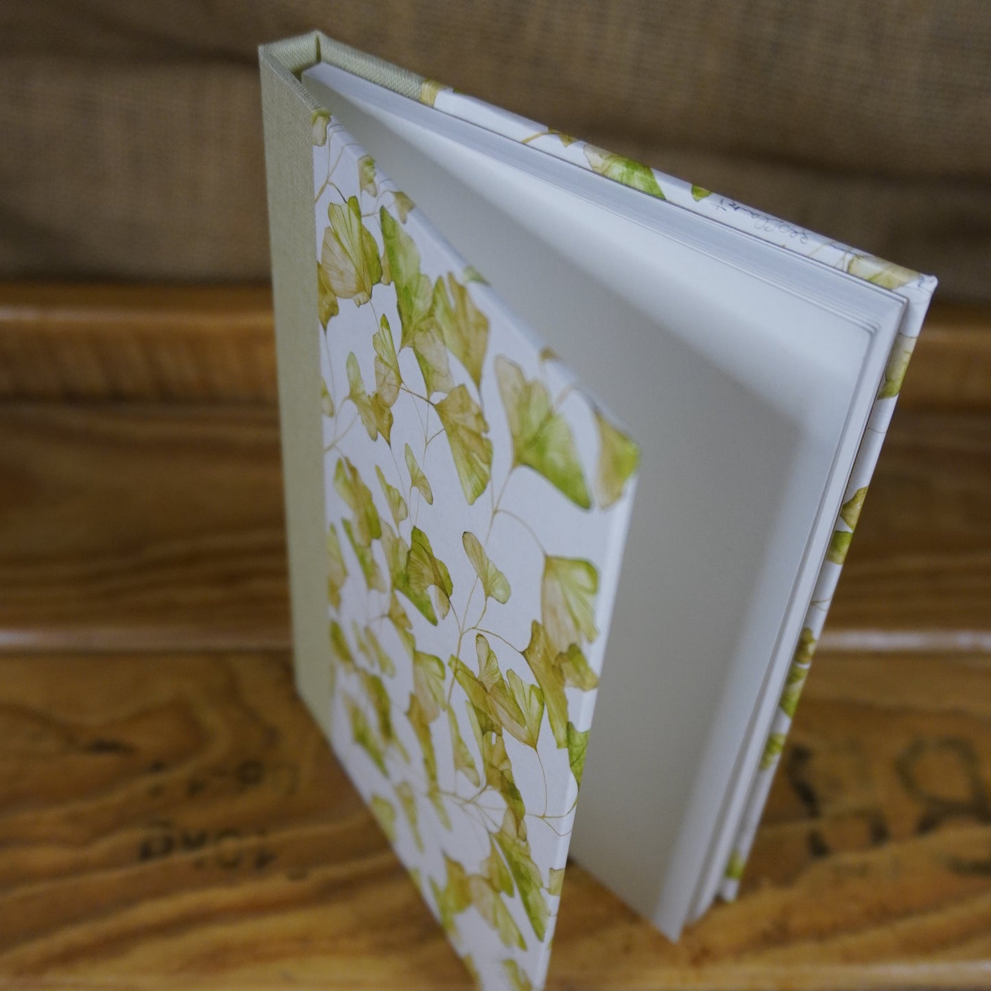 Haftnotizblöckchen | Blätter | Ginkgo | grün | Fuchs