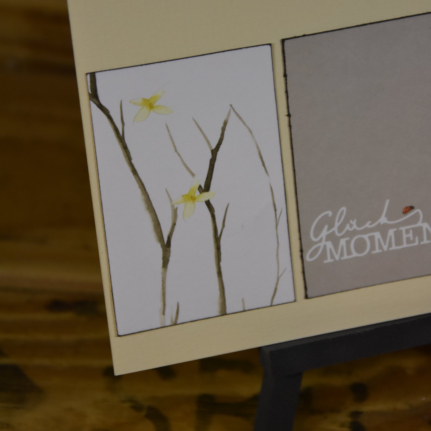Glücksmoment | Postkarte | Frühling | Forsythie