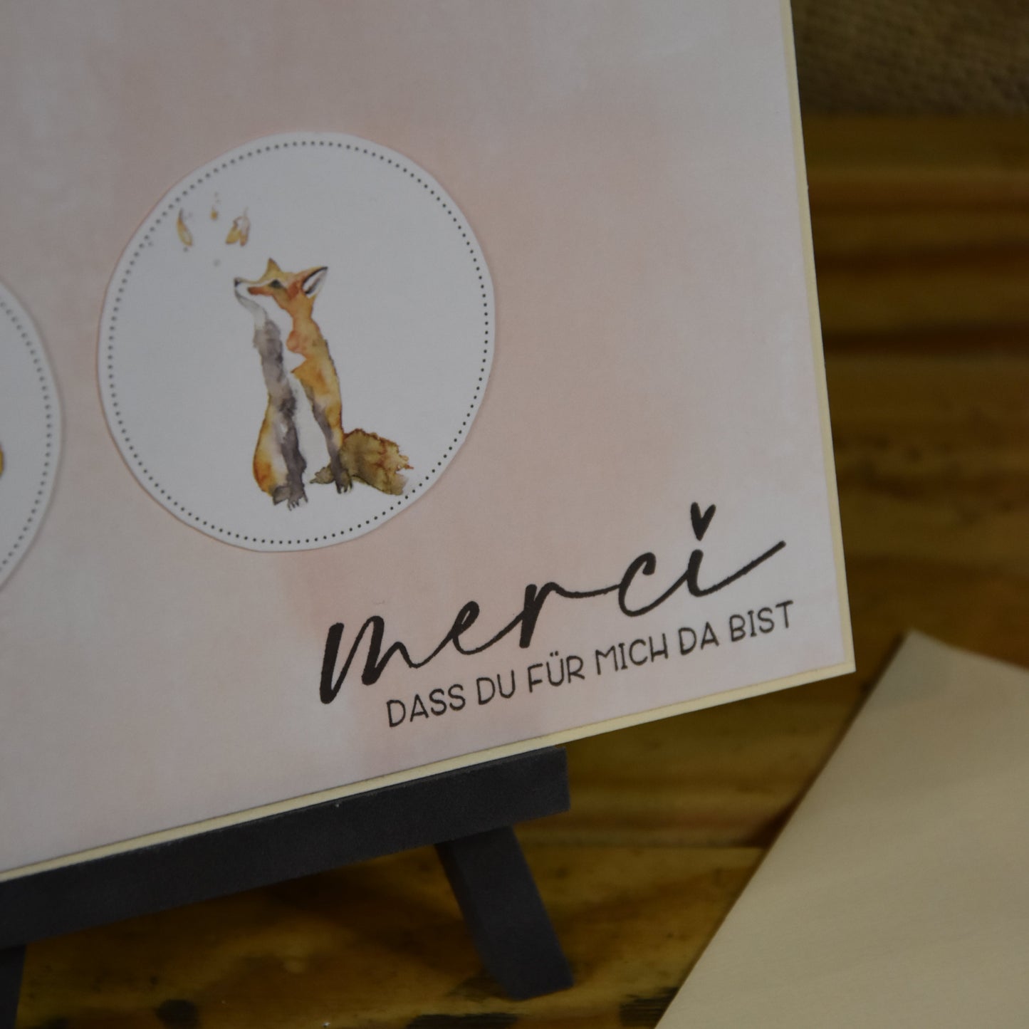 Merci | Postkarte | Fuchs | Dankeschön