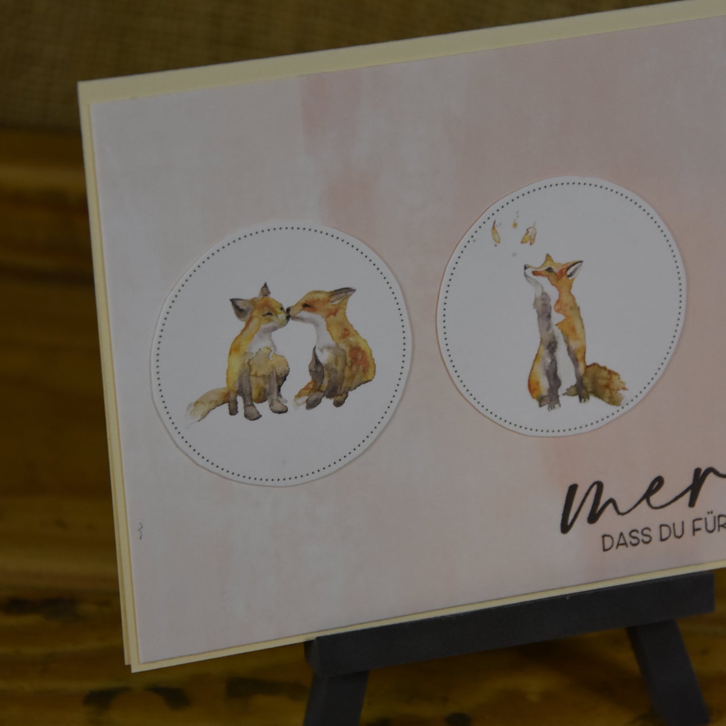 Merci | Postkarte | Fuchs | Dankeschön