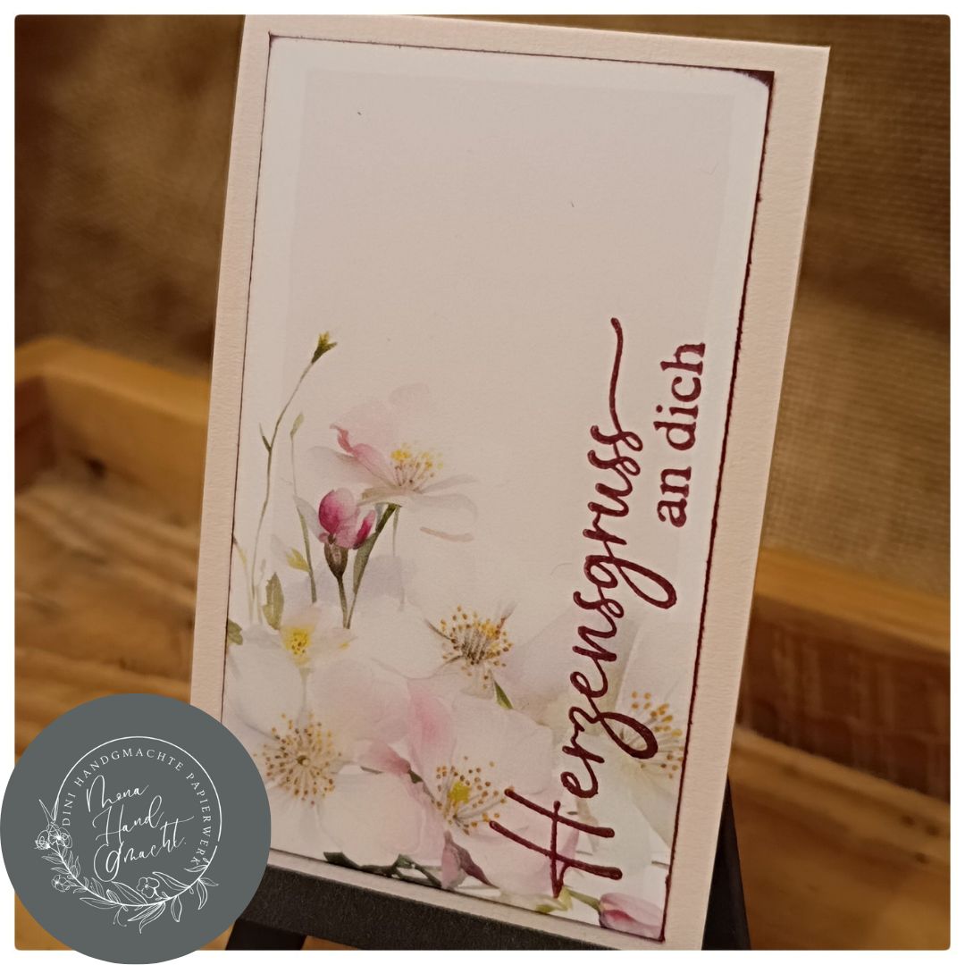 Herzensgruss an dich | MiniKarte | Frühling