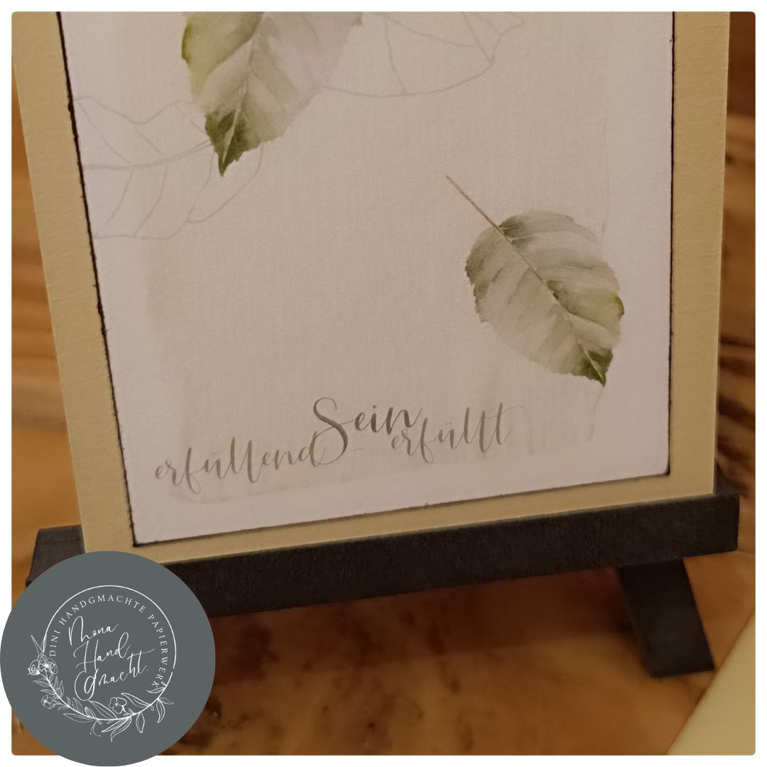 erfüllend - sein - erfüllt | Mini Karte | Frühling