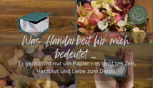 Für mich bedeutet Handarbeit: etwas Echtes schaffen.