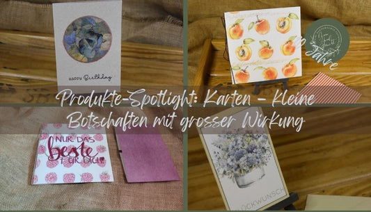 Produkte-Spotlight: Karten – kleine Botschaften mit grosser Wirkung