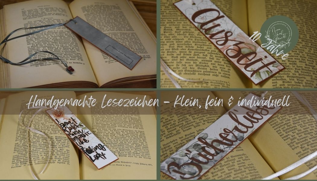 Handgemachte Lesezeichen – klein, fein & individuell