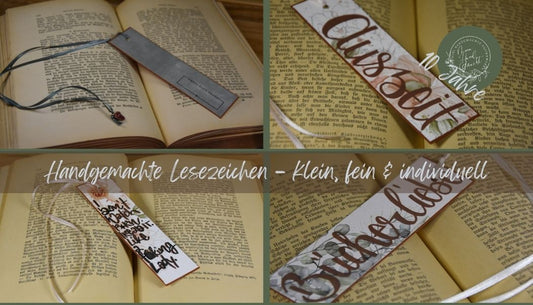 Handgemachte Lesezeichen – klein, fein & individuell
