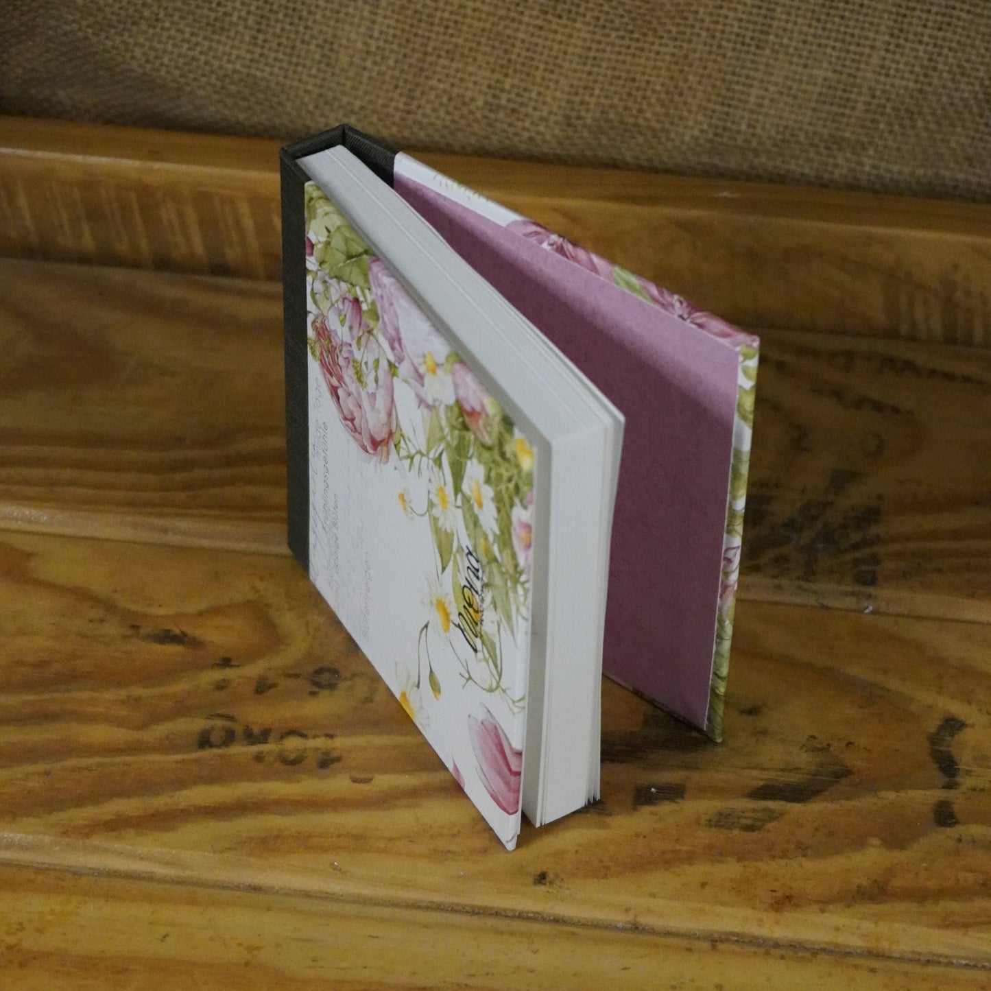 Haftnotizblöckchen | Pfingstrose | rosa | 10 x 10 cm