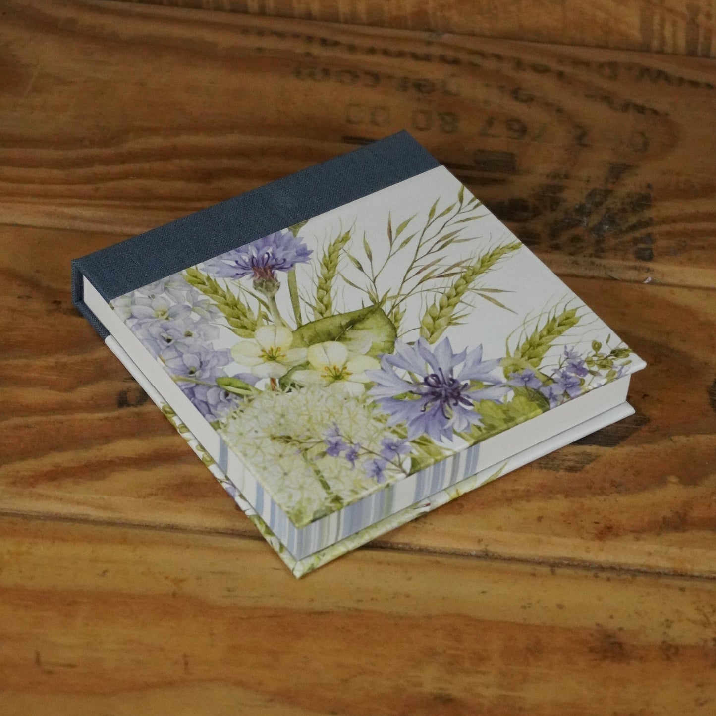 Haftnotizblöckchen | Kornblume-Wiese | blau | 10 x 10 cm