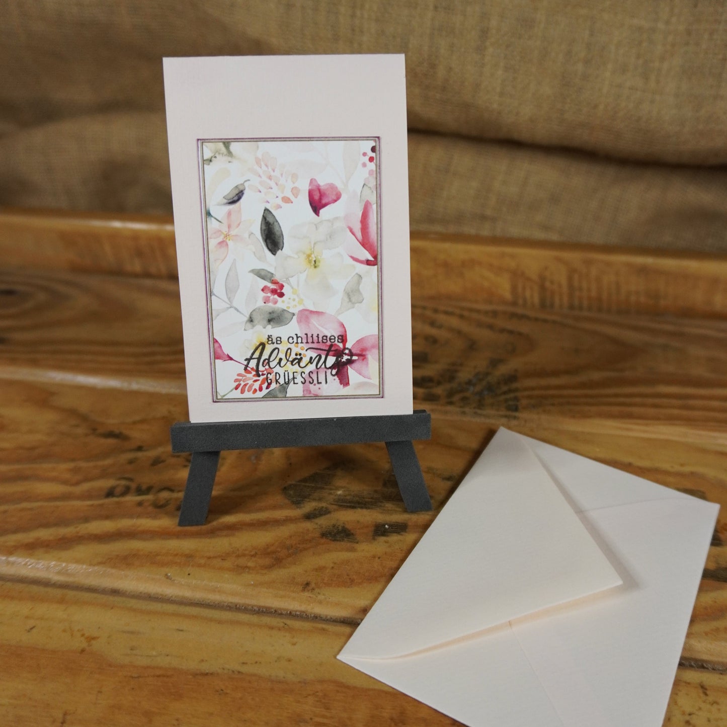 äs chliises Adventsgrüessli | Karte | Floral | Weihnachten | 2.0