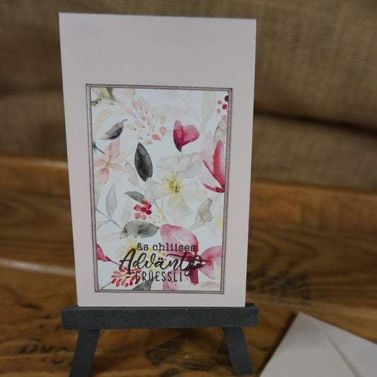 äs chliises Adventsgrüessli | Karte | Floral | Weihnachten | 2.0