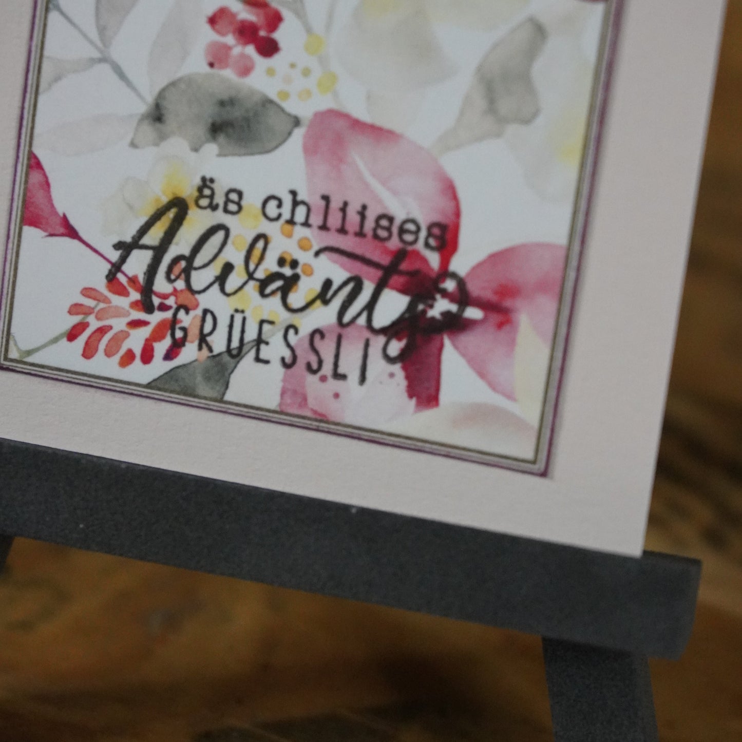 äs chliises Adventsgrüessli | Karte | Floral | Weihnachten | 2.0