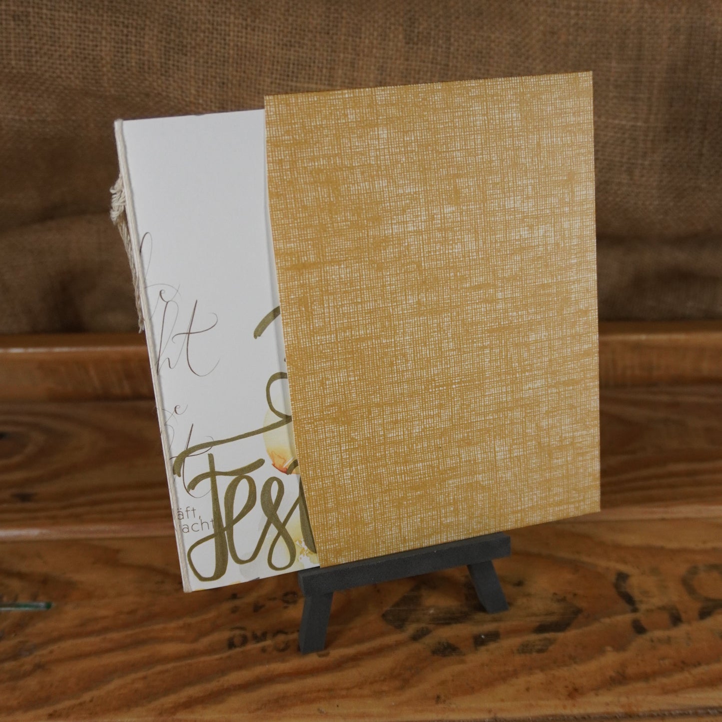 Frohe Festtage | Doppel Karte | gelb | Floral | Weihnachten