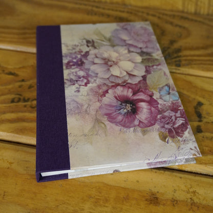 Haftnotizblöckchen | Floral | nostalgisch | violett | Hortensie