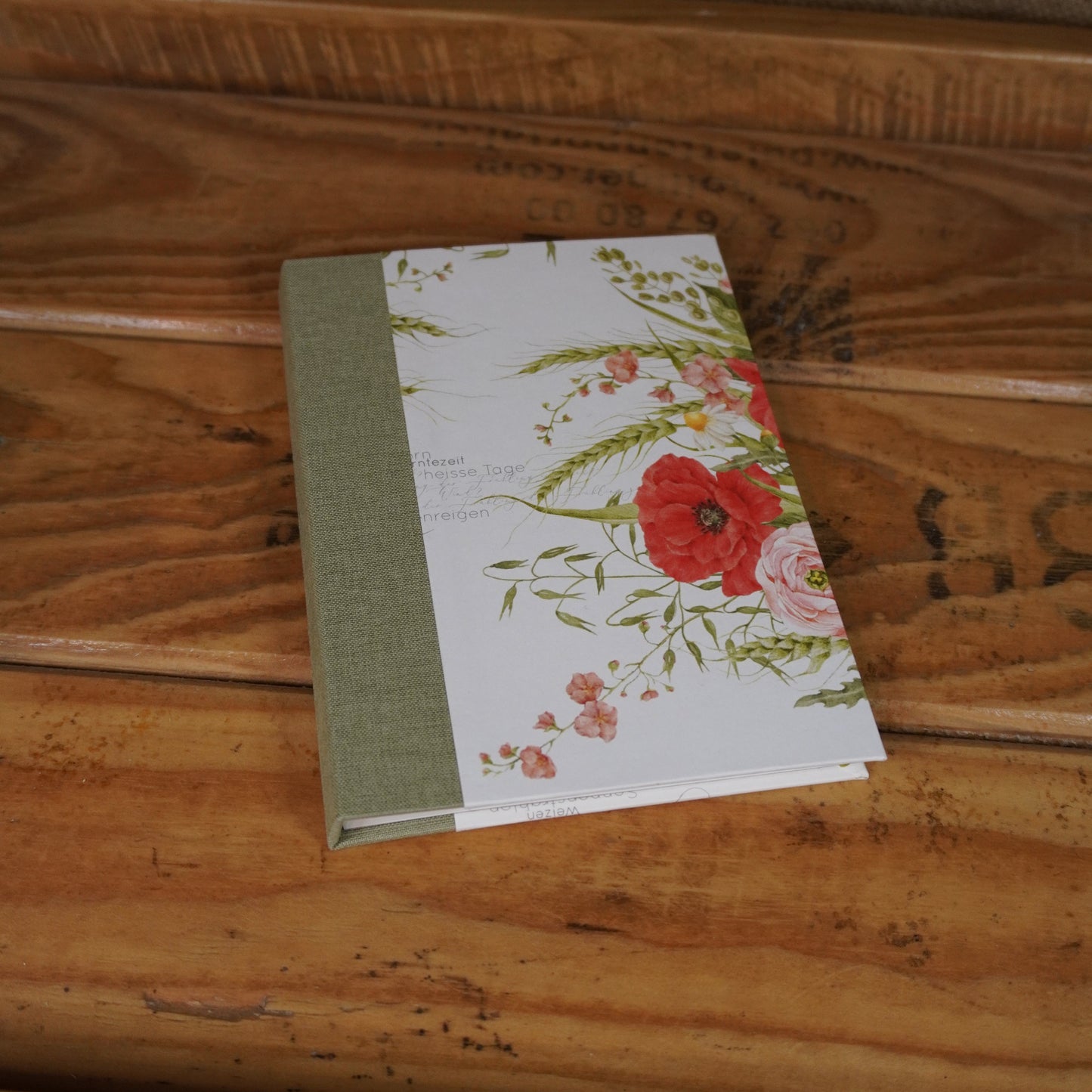 Haftnotizblöckchen | Sommerfeld | Mohn | grün | Fuchs