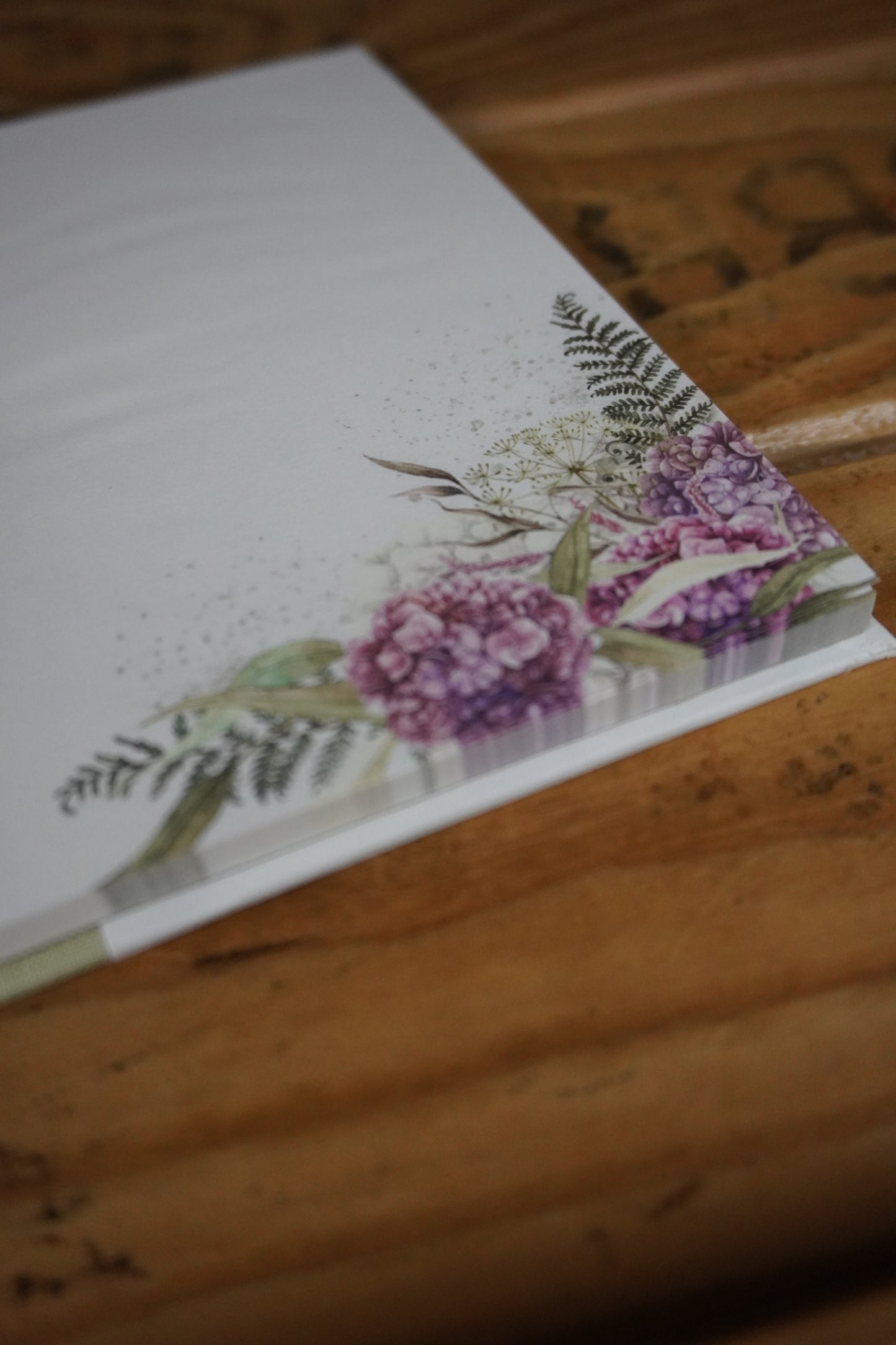 Haftnotizblöckchen | Floral | Frühling | Apfelzweige | Hortensie