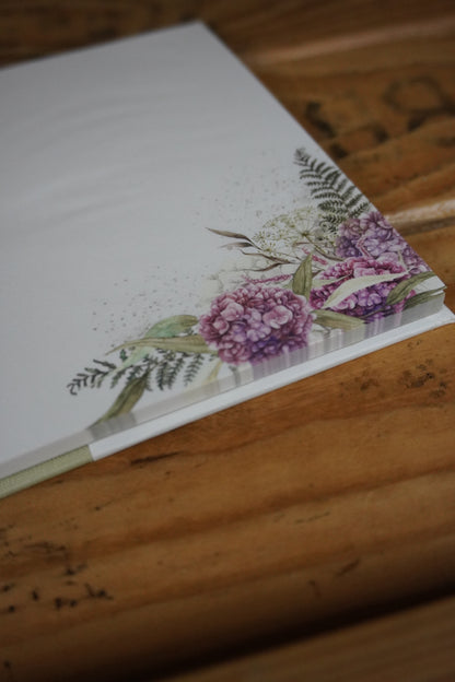 Haftnotizblöckchen | Floral | Frühling | Apfelzweige | Hortensie