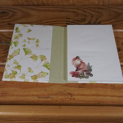 Haftnotizblöckchen | Blätter | Ginkgo | grün | Fuchs