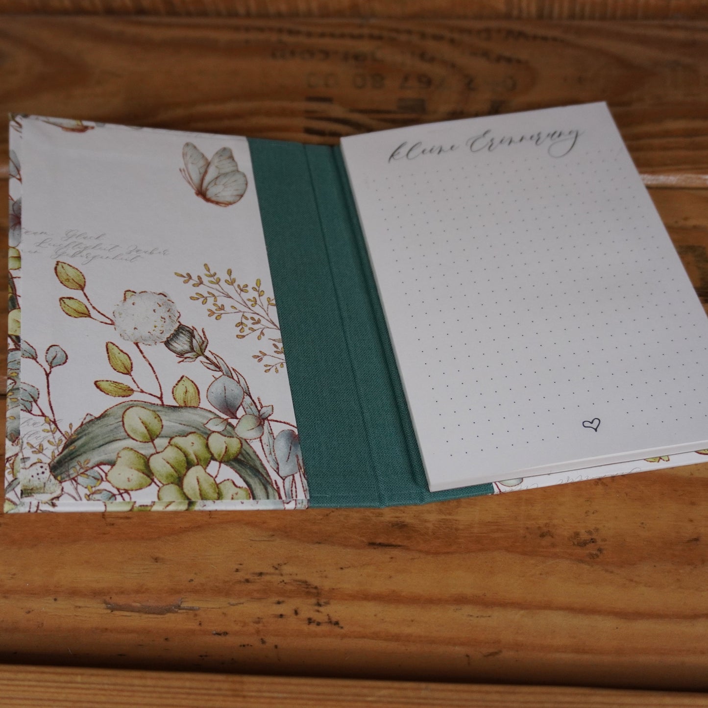 Haftnotizblöckchen | Blattwunder | blau | kleine Erinnerung