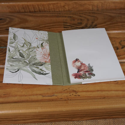 Haftnotizblöckchen | Blätter | Mohn | grün | Fuchs