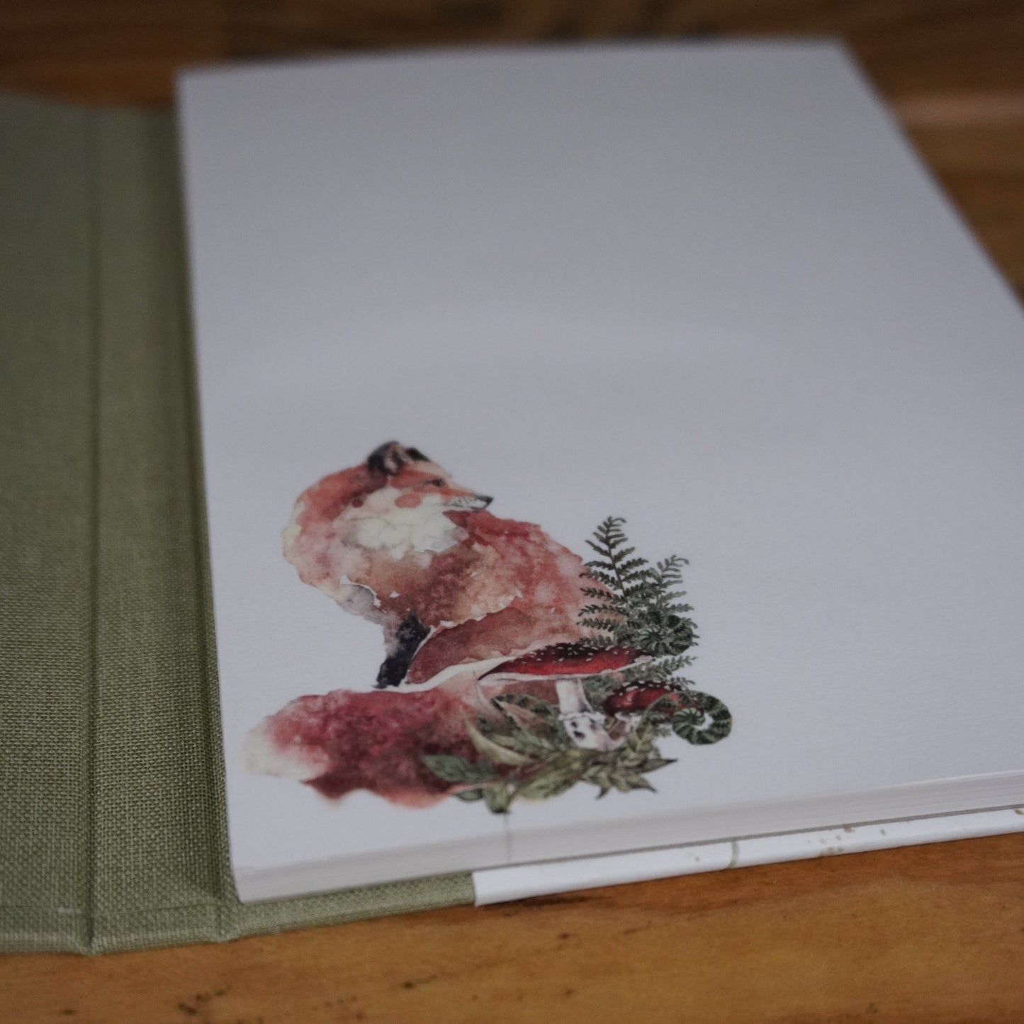 Haftnotizblöckchen | Blätter | Mohn | grün | Fuchs