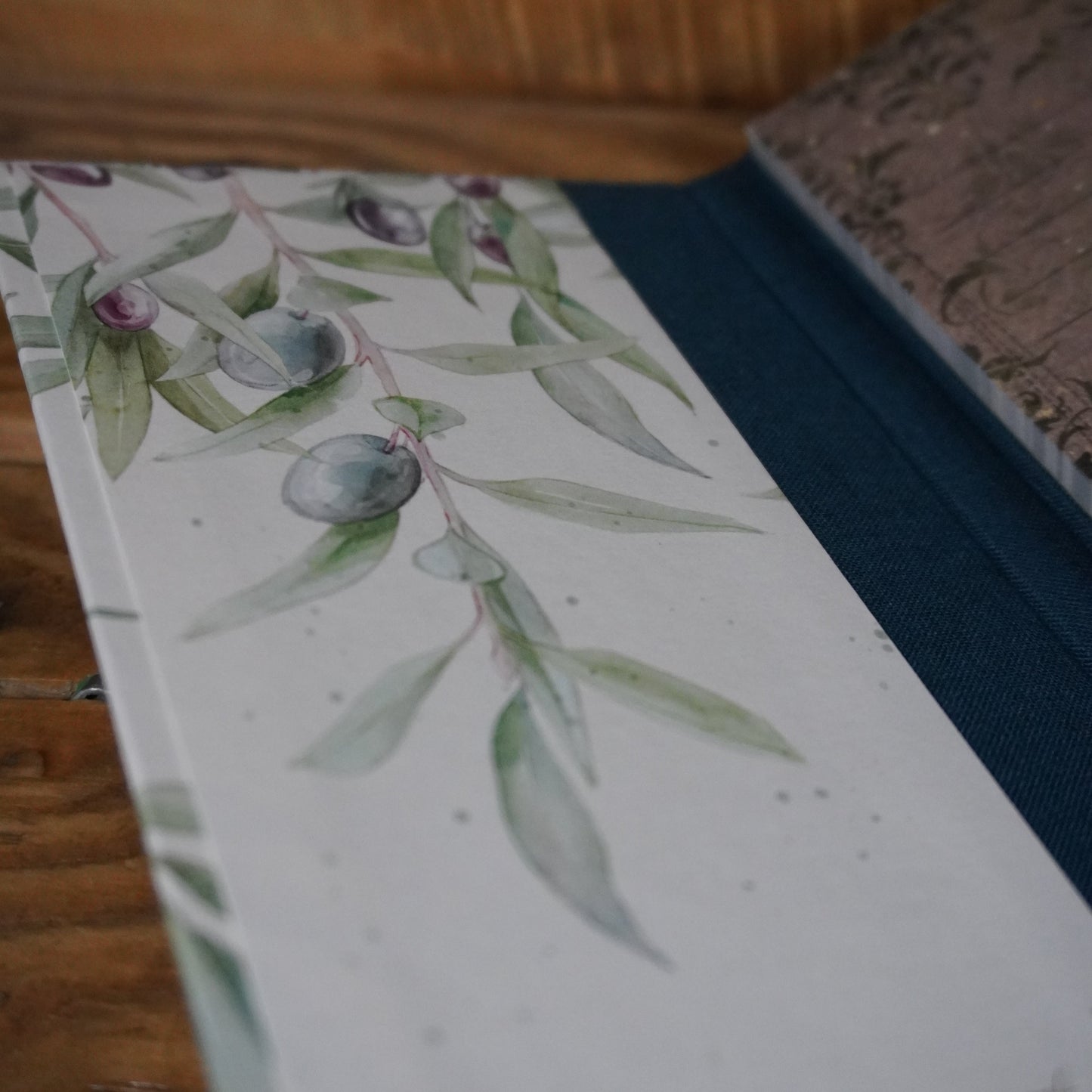 Haftnotizzettel | Olive | Naturklang | Blau