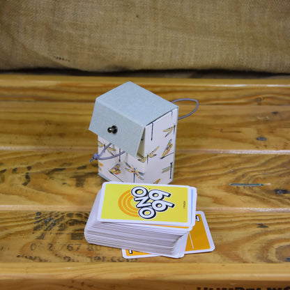Libelle| Kartenspielbox | Schachtel | Hellbblau