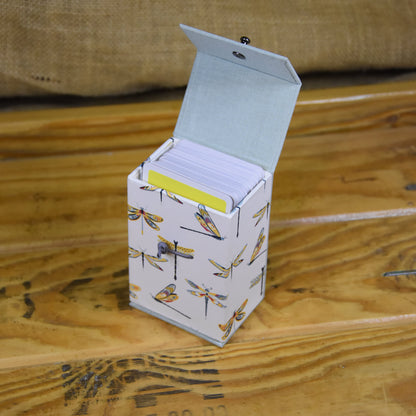 Libelle| Kartenspielbox | Schachtel | Hellbblau