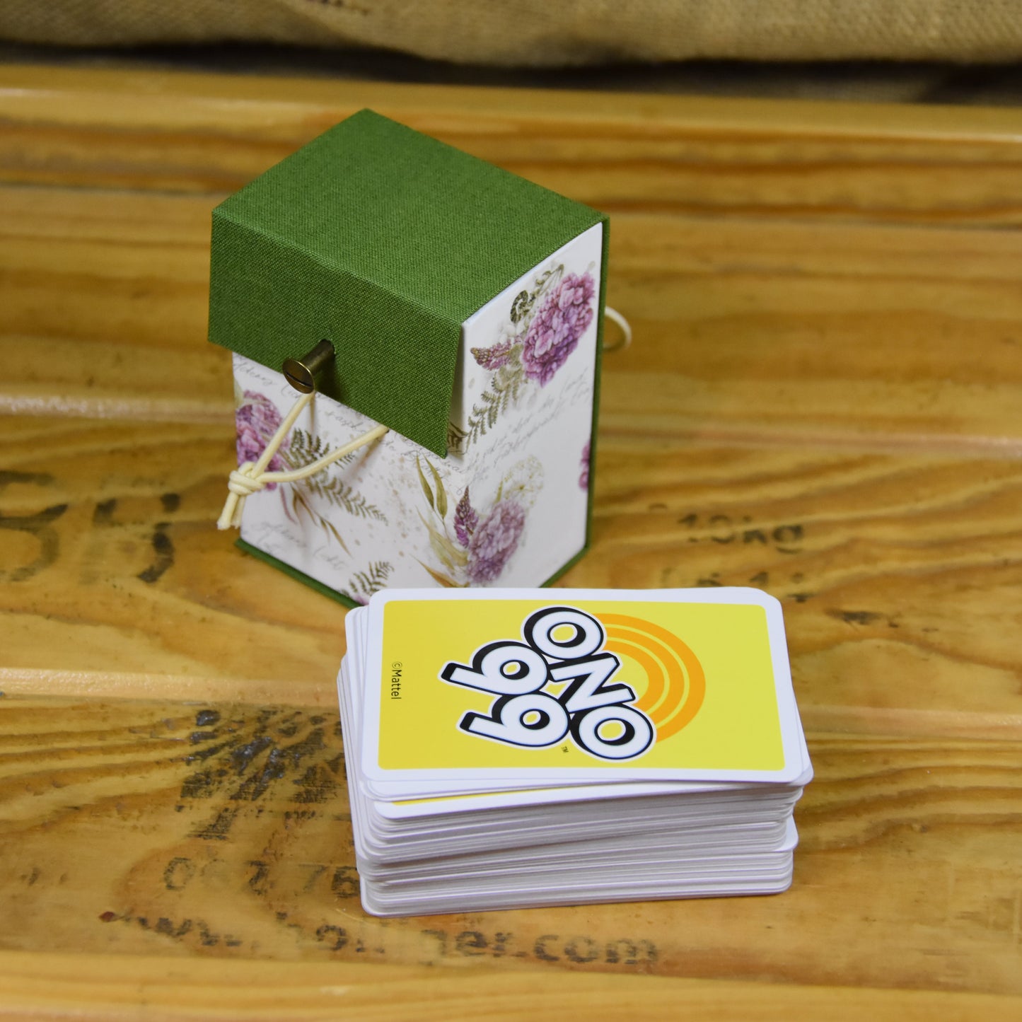 Hortensien | Kartenspielbox | Schachtel | Grün