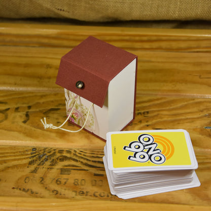 Blumenstrauss | Kartenspielbox | Schachtel | Rot