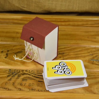 Blumenstrauss | Kartenspielbox | Schachtel | Rot