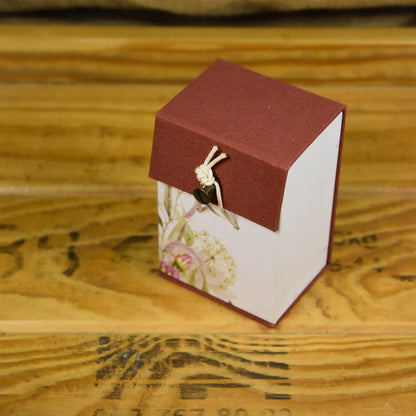 Blumenstrauss | Kartenspielbox | Schachtel | Rot