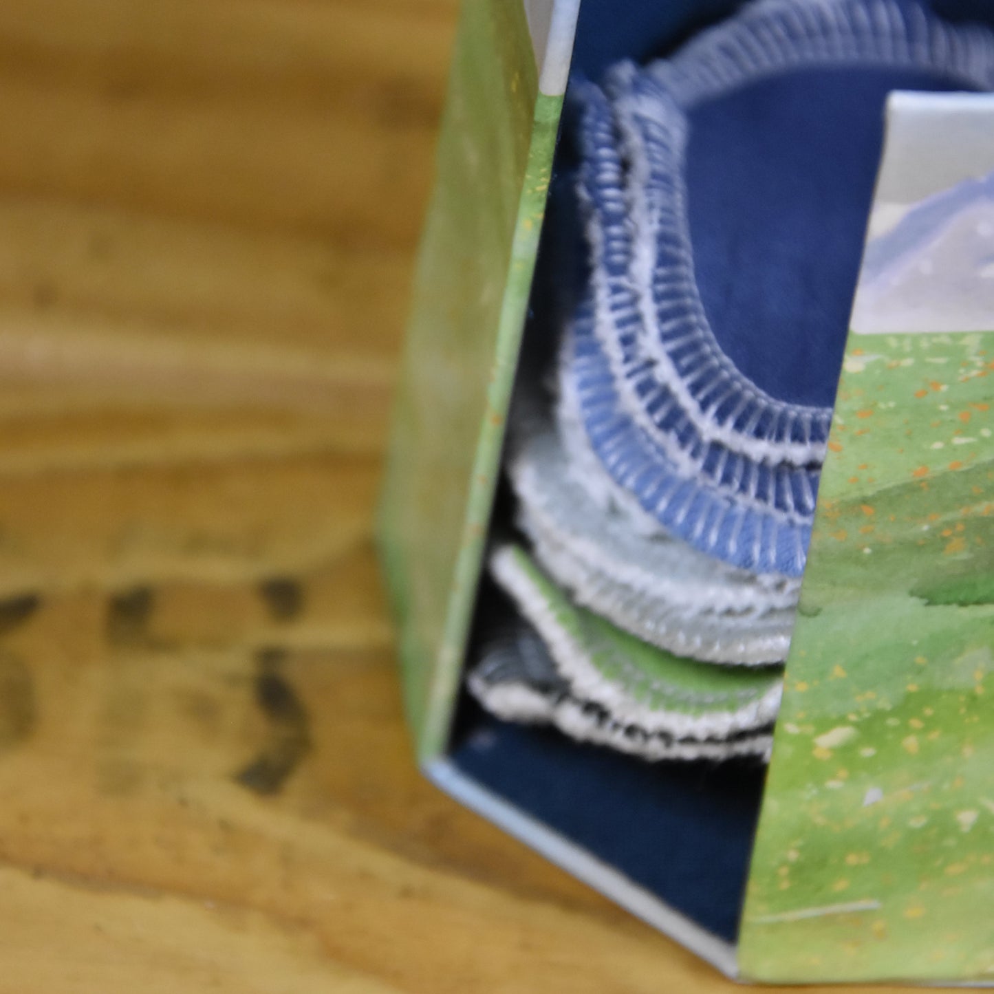 Abschminkpads-Aufbewahrungsbox | Schachtel | mit Abschminkpads | Berge | Alpen