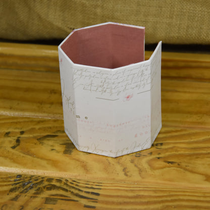 Abschminkpads-Aufbewahrungsbox | Schachtel | mit Abschminkpads | Pfirsich