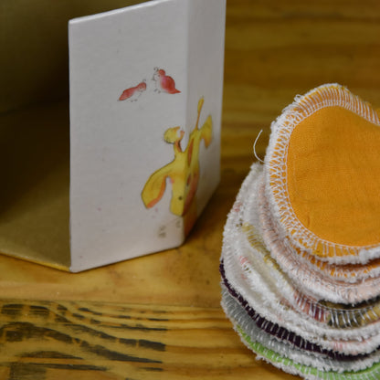 Abschminkpads-Aufbewahrungsbox | Schachtel | mit Abschminkpads | Giraffe