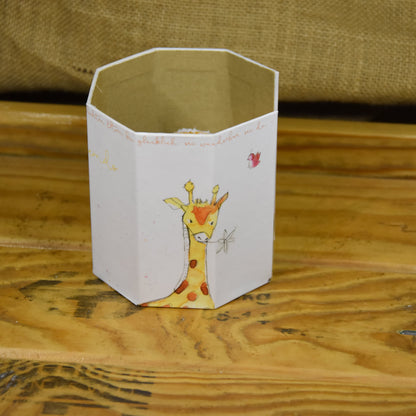 Abschminkpads-Aufbewahrungsbox | Schachtel | mit Abschminkpads | Giraffe