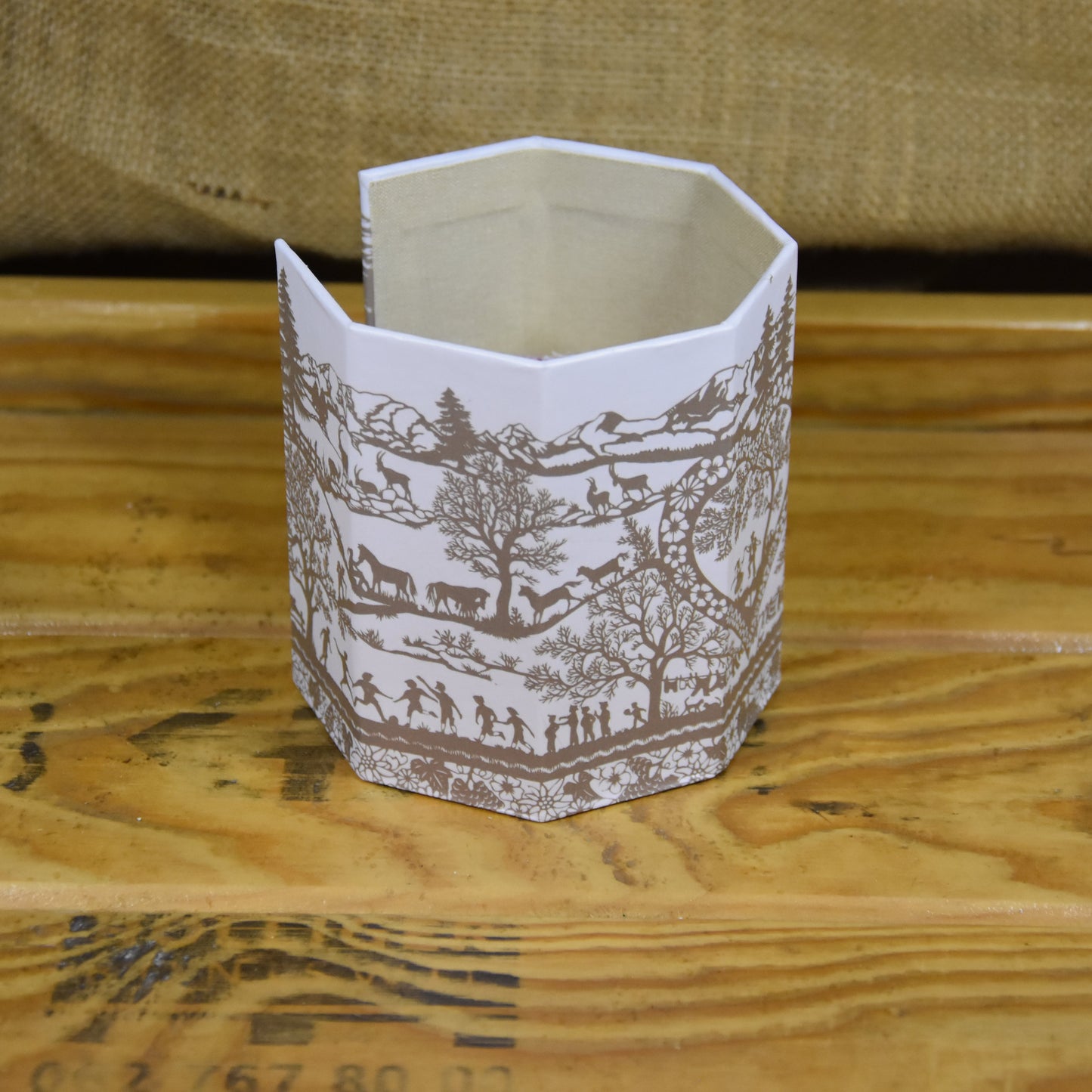 Abschminkpads-Aufbewahrungsbox | Schachtel | mit Abschminkpads | Scherrenschnitt