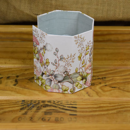 Abschminkpads-Aufbewahrungsbox | Schachtel | mit Abschminkpads | Blumenmischung