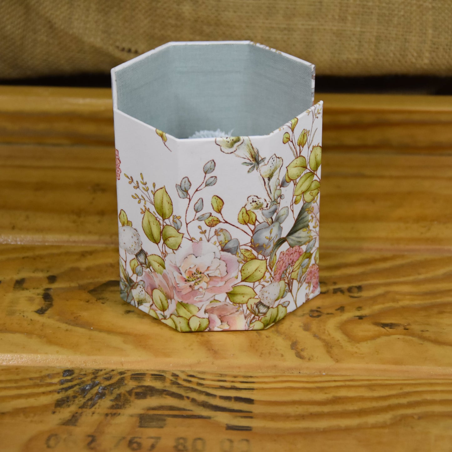 Abschminkpads-Aufbewahrungsbox | Schachtel | mit Abschminkpads | Blumenmischung